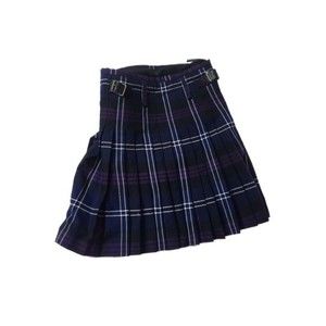 Blue and purple plaid kilt